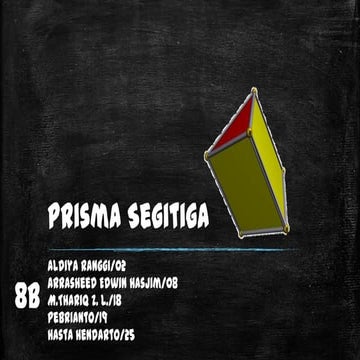 Presentasi Prisma segitiga