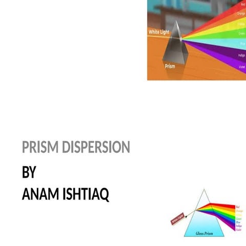 Dispersion of light | PPT