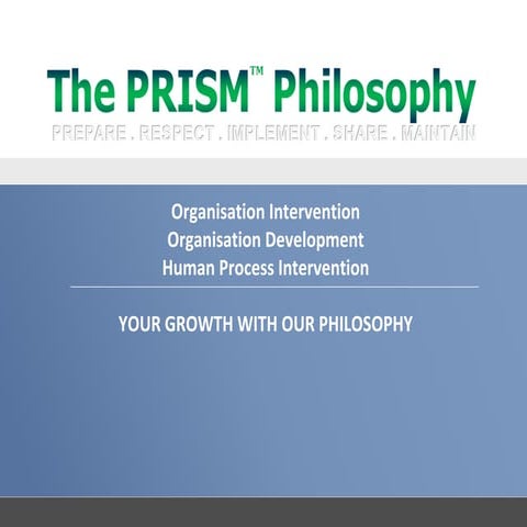 Prism Philosophy for Organisation Development
