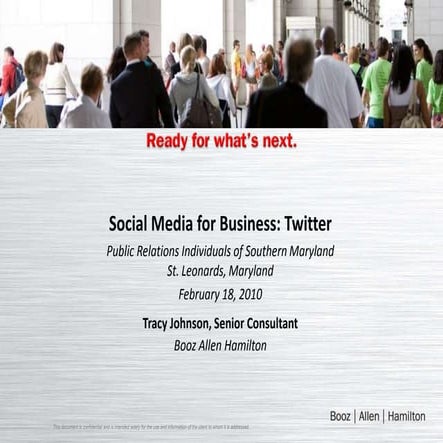 Twitter Tutorial for Public Relations Individuals of Southern Maryland