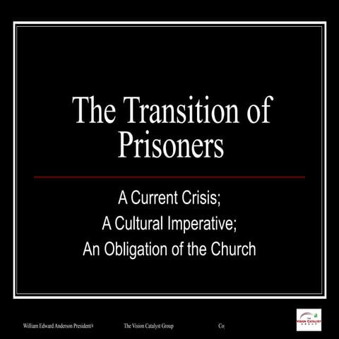 Prisoner Reentry And The Black Church Community