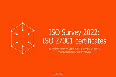 ISO Survey 2022: ISO 27001 certificates (ISMS)