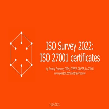 ISO Survey 2022: ISO 27001 certificates (ISMS)
