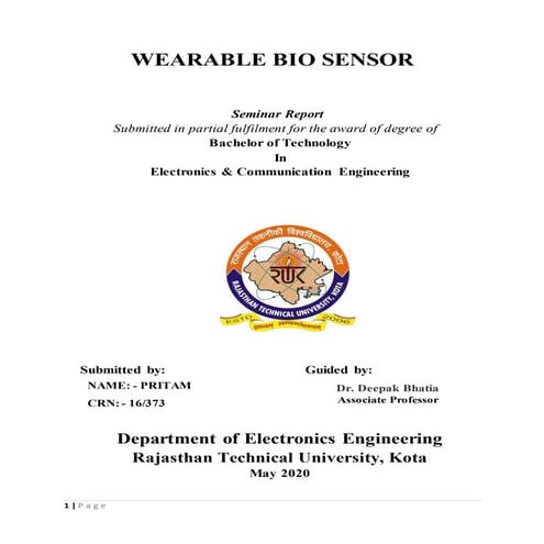 Wearable Bio Sensor Report File