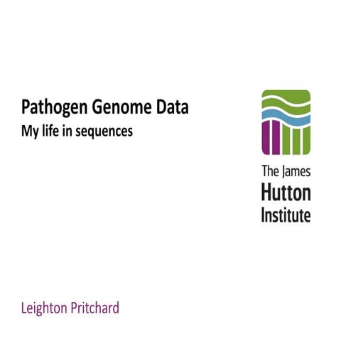 Plant Pathogen Genome Data: My Life In Sequences