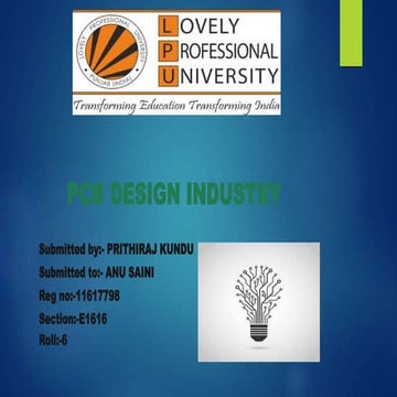 PCB DESIGN INDUSTRY
