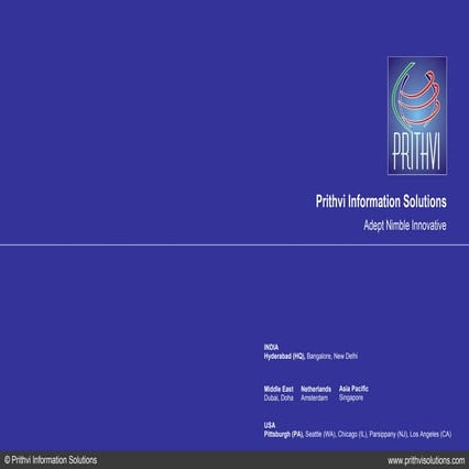 Prithvi Corporate Presentation