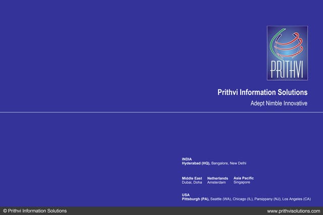 Prithvi Corporate Presentation | PPT