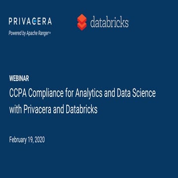 CCPA Compliance for Analytics and Data Science Use Cases with Databricks and ...