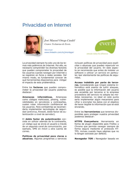 Privacidad internet