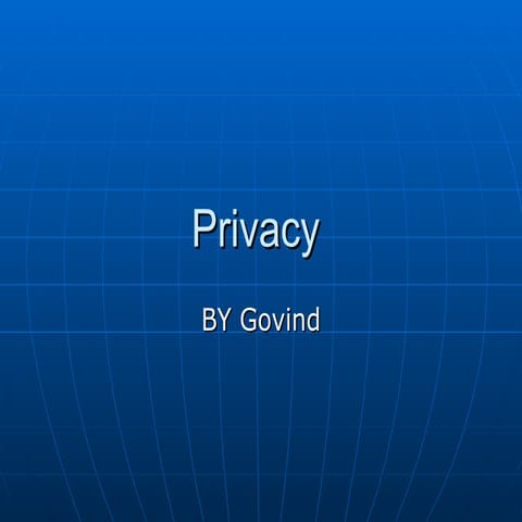 Privacy