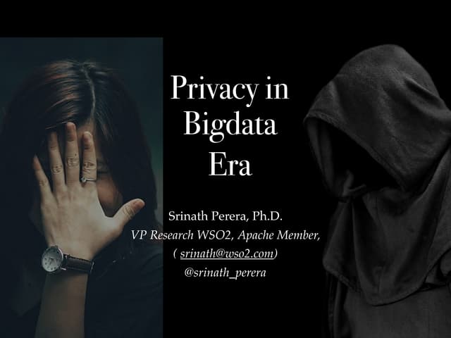 Privacy in Bigdata  Era
