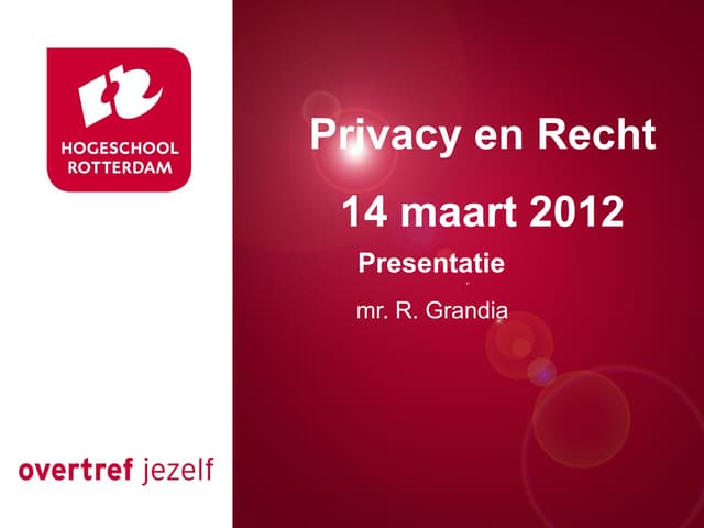 Privacy en Recht