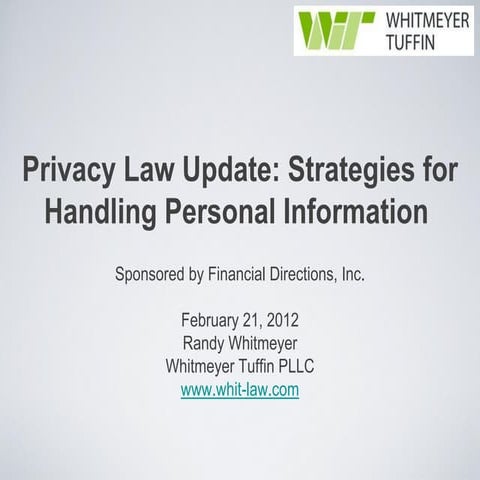 Privacy law-update-whitmeyer-tuffin