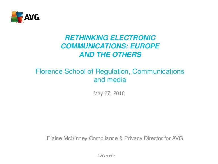 Privacy and Electronic Communications Regulation Elaine McKinney