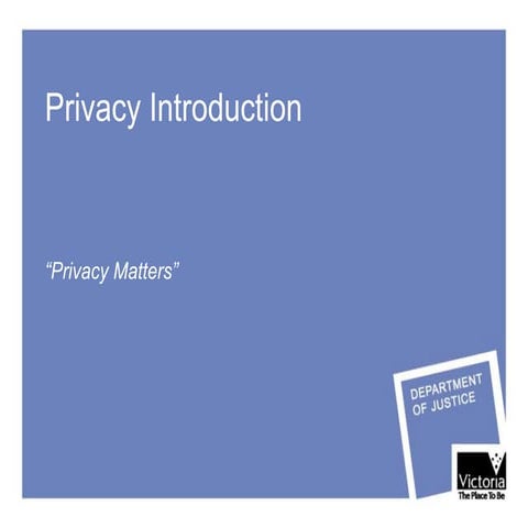 Privacy introduction 