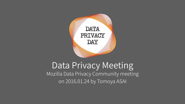 Data Privacy meeting