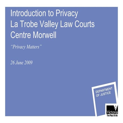 Privacy morwell june 09 