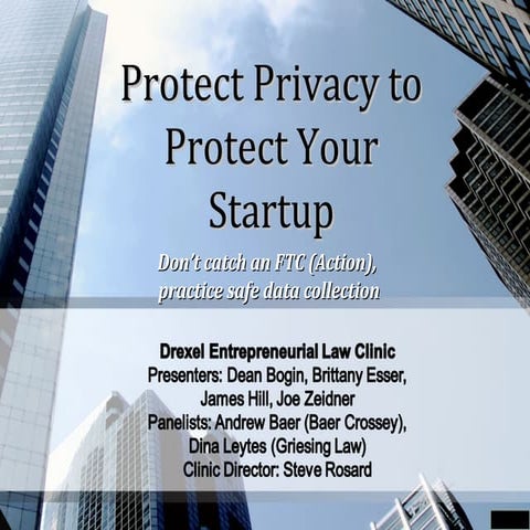 Protect Privacy to Protect Your Startup