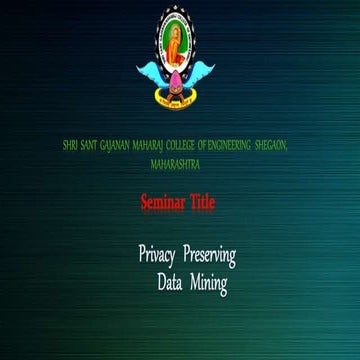 Privacy preserving on