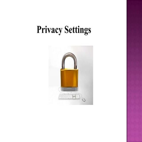 Privacy settings