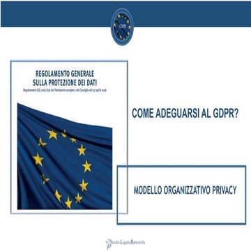 COME ADEGUARSI AL GDPR?