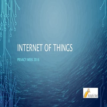 What hope for privacy in an IoT world? 