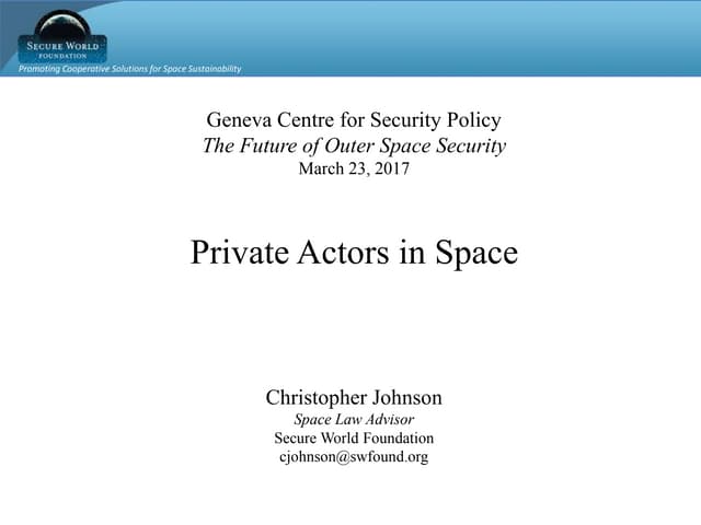 Private Actors