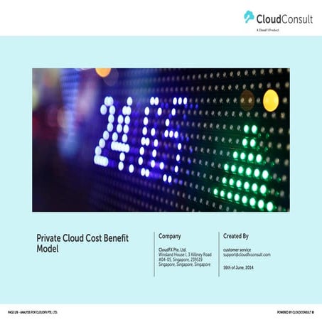 Determine Your Private Cloud Cost vs Benefit Analysis