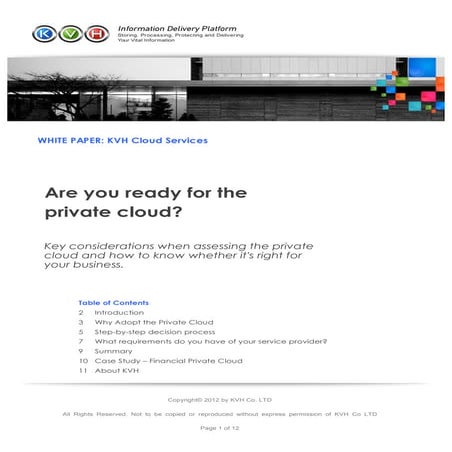 Are you ready for the  private cloud? [WHITEPAPER]