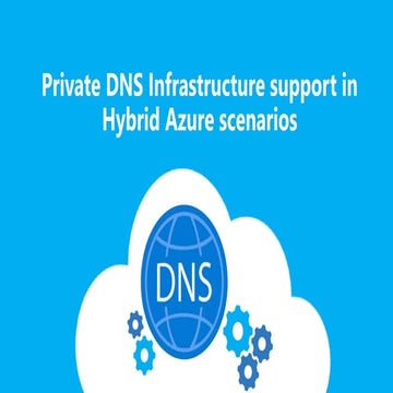 Private DNS Infrastructure Support in Hybrid Scenarios