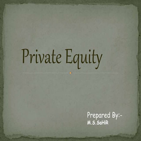 Private equity