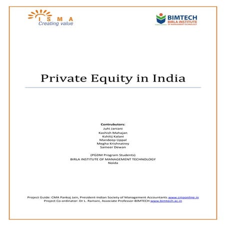 Private Equity in India