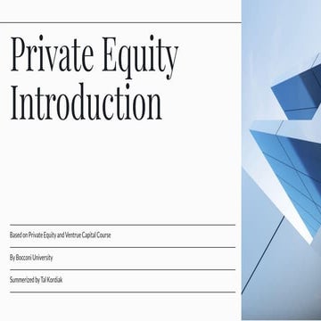 Comprehensive Overview of Private Equity and Venture Capital Structures ...