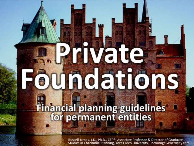 Private foundations