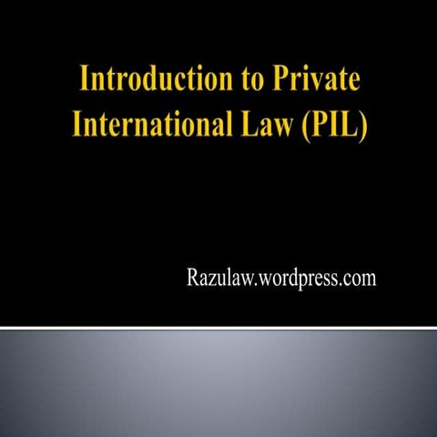 Private international  law