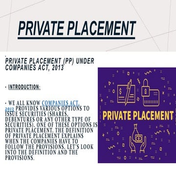 Private placement