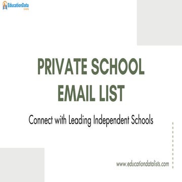 Private School Email List-Connect with Leading Independent Schools.pdf