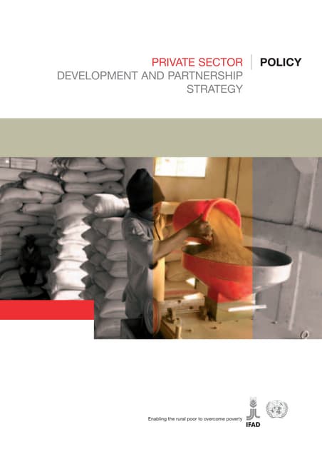 Private sector development and partnership strategy