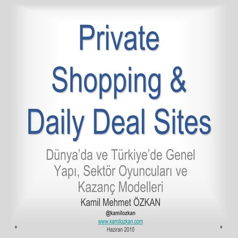Private shopping and daily deal sunum