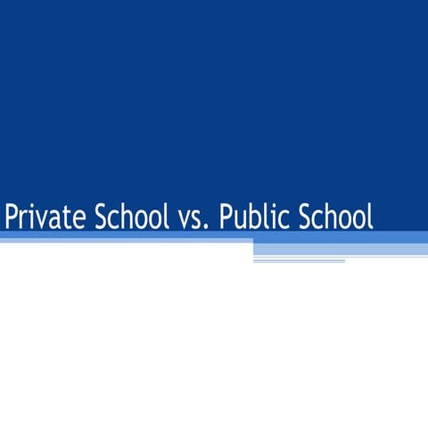 Private vs public school