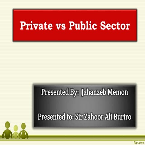 Private vs Public sector