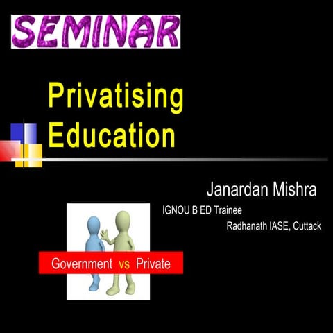Privatisation of education