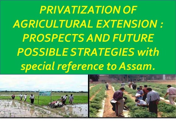 Pluralistic Agricultural Extension in India | PPTX | Agriculture ...
