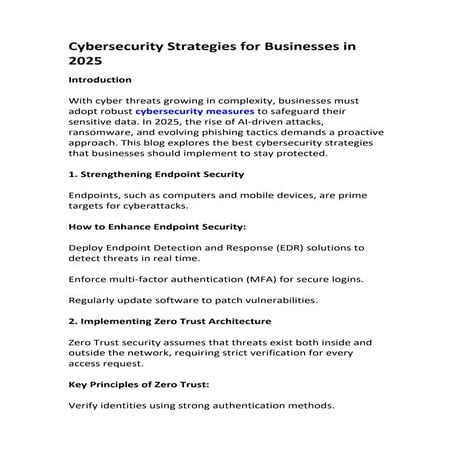 AI & Cybersecurity: Strengthening Business Security in 2025