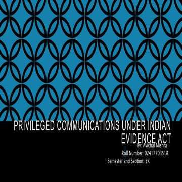 Privileged legal communications | PPTX