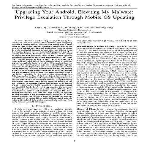 Pileup Flaws: Vulnerabilities in Android Update Make All Android Devices Vuln...