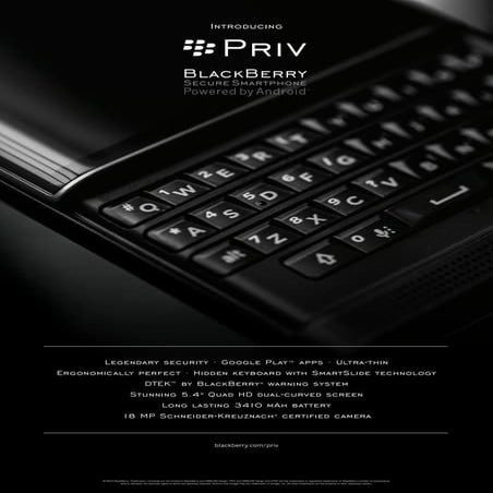 BlackBerry Priv Product Posters