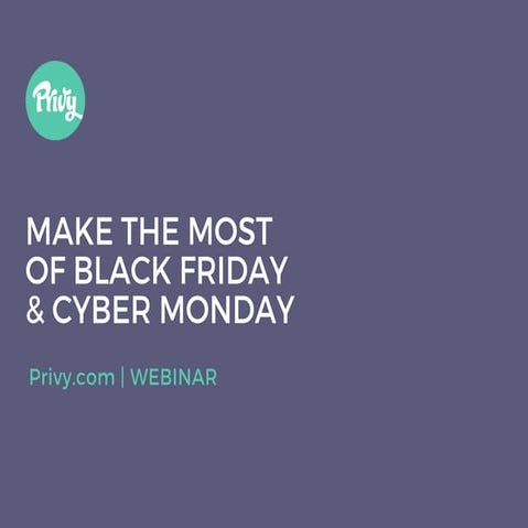 Privy: prepare your ecommerce site for black friday and cyber monday