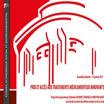 Prix et accès aux traitements médicamenteux innovants